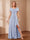 A-Line/Princess Scoop Asymmetrical Mother of the Bride Dresses with Rhinestone & Ruffles