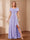A-Line/Princess Scoop Asymmetrical Mother of the Bride Dresses with Rhinestone & Ruffles