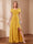 A-Line/Princess Scoop Asymmetrical Mother of the Bride Dresses with Rhinestone & Ruffles