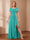 A-Line/Princess Scoop Asymmetrical Mother of the Bride Dresses with Rhinestone & Ruffles