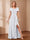 A-Line/Princess Scoop Asymmetrical Mother of the Bride Dresses with Rhinestone & Ruffles