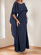 Trumpet/Mermaid Scoop Neck Floor-Length Mother of the Bride Dresses with Bowknot