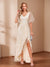 A-Line/Princess V-Neck Asymmetrical Mother of the Bride Dresses with Appliques