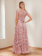 A-Line/Princess Scoop Short Sleeves Mother of the Bride Dresses with Appliques & Beading