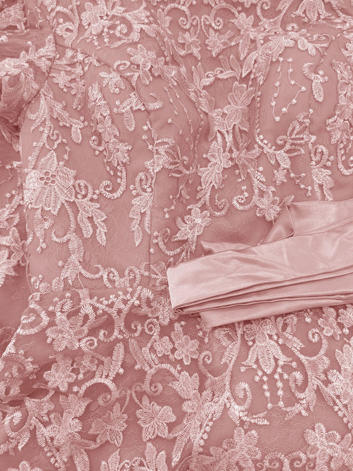A-Line/Princess Scoop Short Sleeves Mother of the Bride Dresses with Appliques &amp; Beading