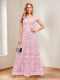 A-Line/Princess Scoop Short Sleeves Mother of the Bride Dresses with Appliques & Beading