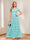 A-Line/Princess Scoop Short Sleeves Mother of the Bride Dresses with Appliques & Beading