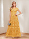 A-Line/Princess Scoop Short Sleeves Mother of the Bride Dresses with Appliques & Beading