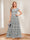 A-Line/Princess Scoop Short Sleeves Mother of the Bride Dresses with Appliques & Beading