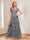 A-Line/Princess Scoop Short Sleeves Mother of the Bride Dresses with Appliques & Beading