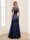 Trumpet/Mermaid Scoop Floor-Length Mother of the Bride Dresses with Appliques