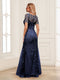 Trumpet/Mermaid Scoop Floor-Length Mother of the Bride Dresses with Appliques