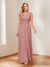 A-Line/Princess V-Neck Ruched Mother of the Bride Dresses with Beading & Appliques
