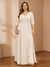 A-Line/Princess V-Neck Plus Size Mother of the Bride Dresses with Appliques & Watteau Train