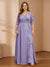 A-Line/Princess V-Neck Plus Size Mother of the Bride Dresses with Appliques & Watteau Train