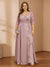 A-Line/Princess V-Neck Plus Size Mother of the Bride Dresses with Appliques & Watteau Train