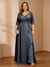 A-Line/Princess V-Neck Plus Size Mother of the Bride Dresses with Appliques & Watteau Train