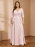 A-Line/Princess V-Neck Plus Size Mother of the Bride Dresses with Appliques & Watteau Train