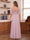 A-Line/Princess Illusion Neck Half Sleeves Asymmetrical Mother of the Bride Dresses with Appliques