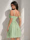 A-Line/Princess Square Sleeveless Chiffon Short Homecoming Dresses with Pleats