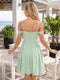 A-Line/Princess Square Neck Sleeveless Short/Mini Homecoming Dresses with Pleats