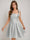 A-Line/Princess Square Pleated Mini Dresses Short Homecoming Dresses with Bow(s)
