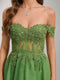 A-Line/Princess Off-the-Shoulder Tulle Short Homecoming Dresses with Appliques