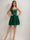 Ball Gown Spaghetti Straps Sequined Short Homecoming Dresses with Beadings & Appliques