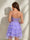 A-Line/Princess Spaghetti Straps Short/Mini Stylish Homecoming Dresses with Sequins & Ruffles