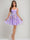 A-Line/Princess Sweetheart Sleeveless Pleated Tulle Homecoming Dresses with Appliques