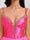 Ball Gown V-Neck Sleeveless Short Homecoming Dresses with Tiered Ruffles & Rhinestones