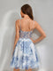 A-Line/Princess Sweetheart Printed Floral Short/Mini Homecoming Dresses
