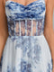A-Line/Princess Sweetheart Printed Floral Short/Mini Homecoming Dresses