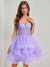 Ball Gown Spaghetti Straps Noble Tulle Short Homecoming Dresses with Beads