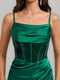 Sheath/Column Cowl Straps Sleeveless Ruched Short Homecoming Dresses with Sequins
