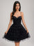A-Line/Princess Sweetheart Pleated Tulle Short Homecoming Dresses