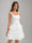A-Line/Princess Square Sleeveless Tiered Short Homecoming Dresses with Bow