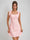 Sheath/Column Square Sleeveless Lace Mini Dresses Short Homecoming Dresses with Bow