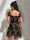 A-Line/Princess Square Puff Sleeves Ruffle Short Homecoming Dresses with Embroidery