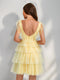 A-Line/Princess V-Neck Tulle Short/Mini Homecoming Dresses with Ruffles
