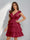 A-Line/Princess V-Neck Tulle Short/Mini Homecoming Dresses with Ruffles