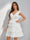 A-Line/Princess V-Neck Tulle Short/Mini Homecoming Dresses with Ruffles