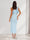 Sheath/Column One-Shoulder Tea-Length Wedding Guest Dresses with Ruffles & Cut-out