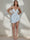 A-Line/Princess Spaghetti Straps Ruched Mini Homecoming Dresses with Cut-out