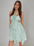 A-Line/Princess Halter Short/Mini Homecoming Dresses with Ruffles & Flower & Cut-out