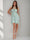 A-Line/Princess Halter Short/Mini Homecoming Dresses with Ruffles & Flower & Cut-out