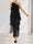 A-Line/Princess Tulle One Shoulder Maxi Wedding Guest Dresses with Tiered Ruffles