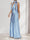 Trumpet/Mermaid Halter Sleeveless Sexy Wedding Guest Dresses with Watteau Train