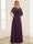 A-Line/Princess Illusion Scoop Short Sleeves Floor-Length Mother of the Bride Dresses with Sequins