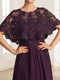 A-Line/Princess Illusion Scoop Short Sleeves Floor-Length Mother of the Bride Dresses with Sequins